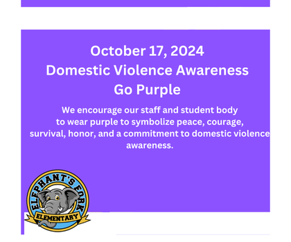  Domestic Violence Awareness Day - Go Purple